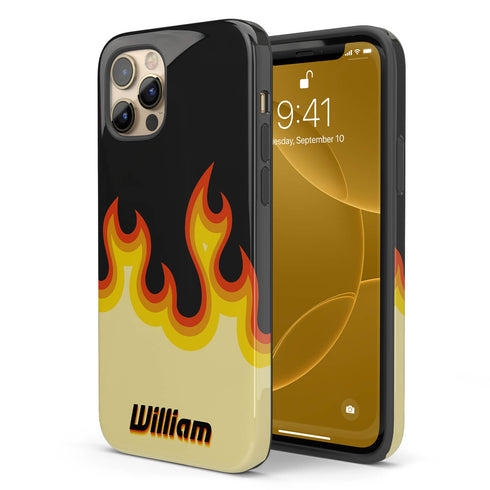 Personalized Cool Flame Effect iPhone Case